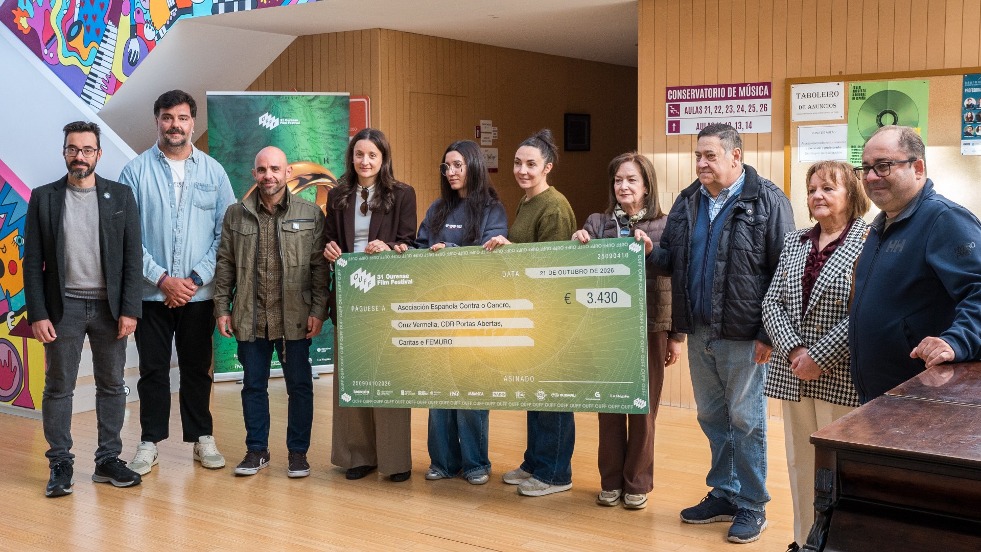 Recadación solidaria do concerto de Verín 